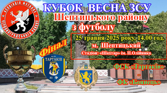 Кубок Весни Червоноградського району з футболу. Анонс фінального матчу